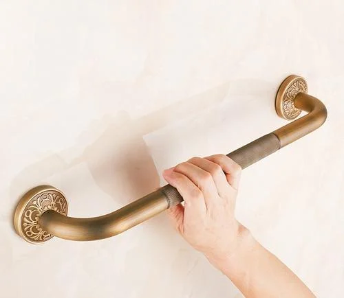 antique-brass-wall-mounted-bathroom-hand-rails-bathlova-8 Antique Brass Wall Mounted Bathroom Hand Rails -Bathlova