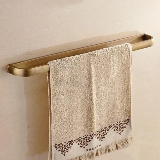 Antique Bronze Bathroom Accessories Towel Shelf Bath Hardware -Bathlova