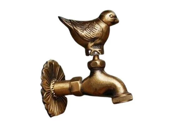 Antique Bronze Pigeon Style Washing Machine Taps -Bathlova