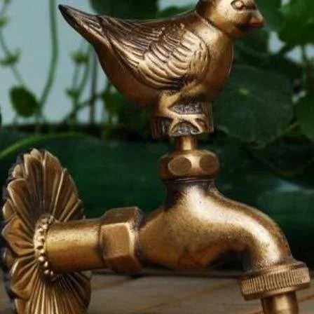 Antique Bronze Pigeon Style Washing Machine Taps -Bathlova