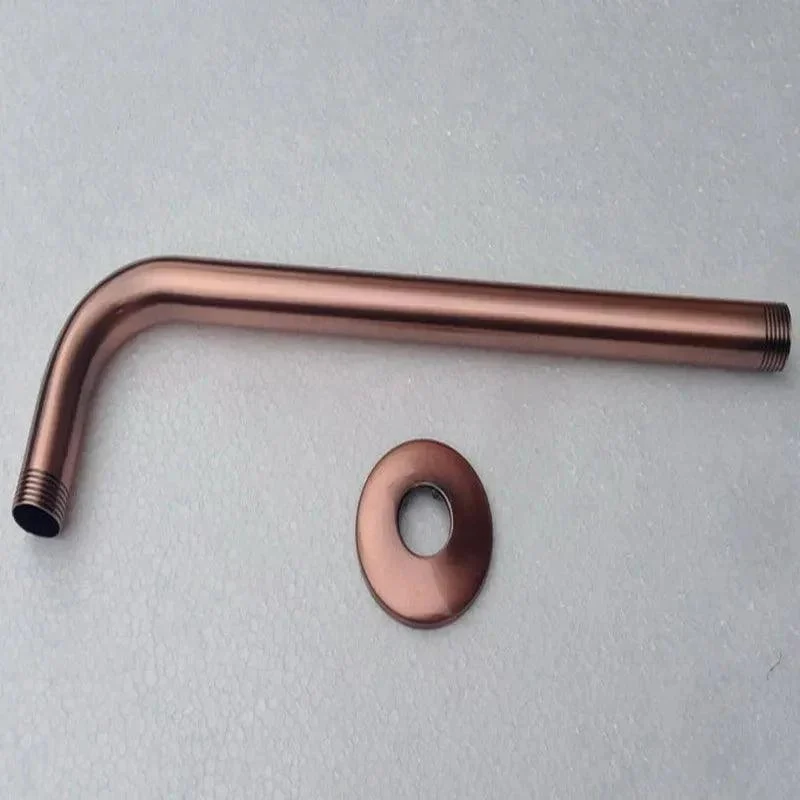 Antique Copper Brass Shower Head Extension Pipe Long Shower Arm -Bathlova