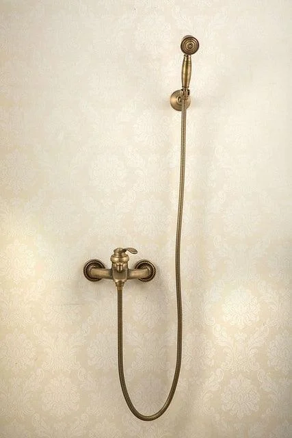 Antique Retro Bathroom Shower Tap Shower with Hand Shower Crane -Bathlova