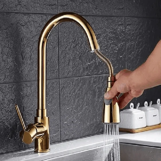 Anton - Retractable Kitchen Tap -Bathlova