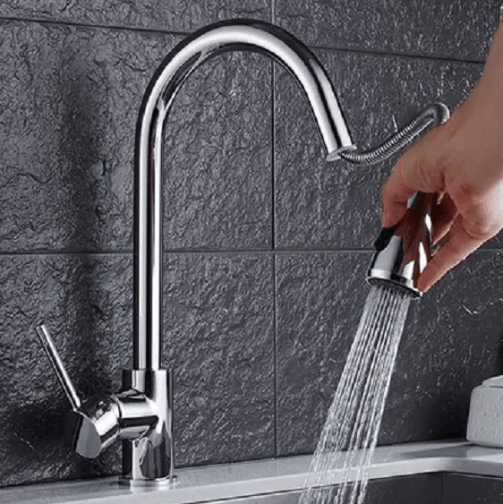 Anton - Retractable Kitchen Tap -Bathlova