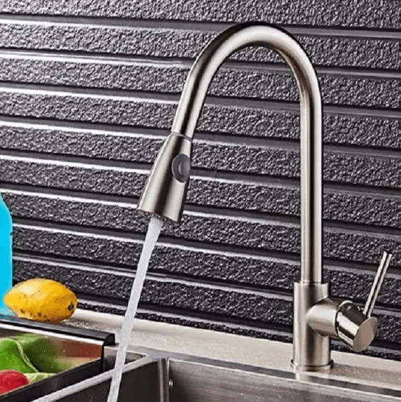 Anton - Retractable Kitchen Tap -Bathlova