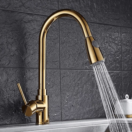 Anton - Retractable Kitchen Tap -Bathlova