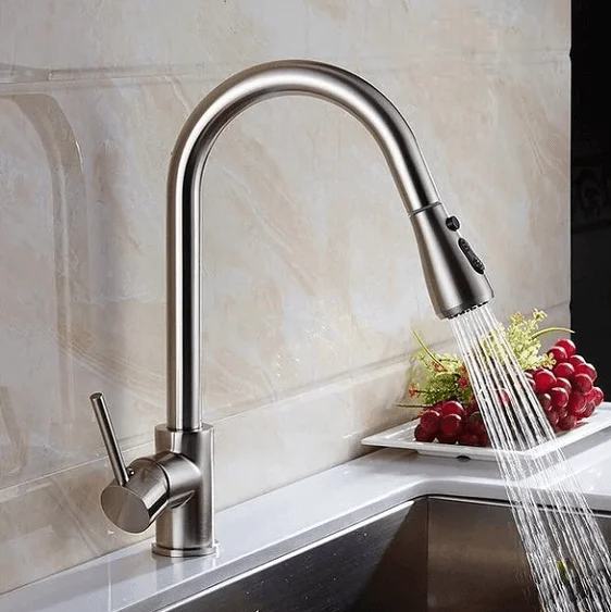 Anton - Retractable Kitchen Tap -Bathlova