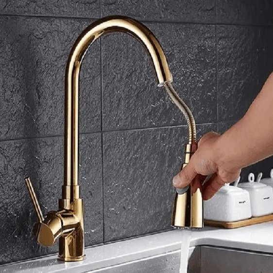 Anton - Retractable Kitchen Tap -Bathlova