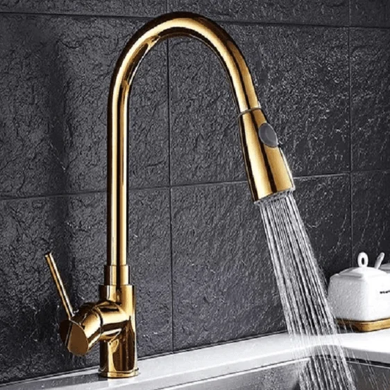 Anton - Retractable Kitchen Tap -Bathlova