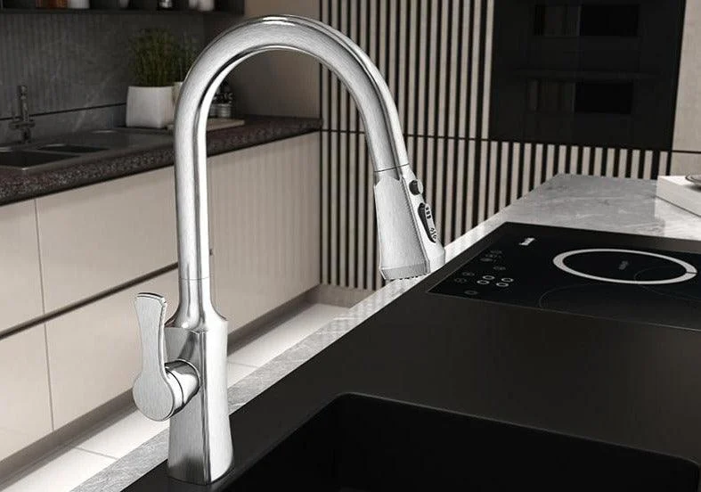 Aries - Retractable Kitchen Tap -Bathlova