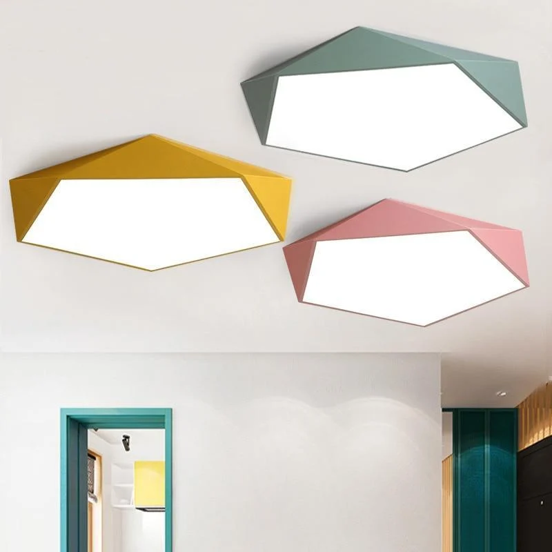 Arnold - Geometric LED Ceiling Light -Bathlova