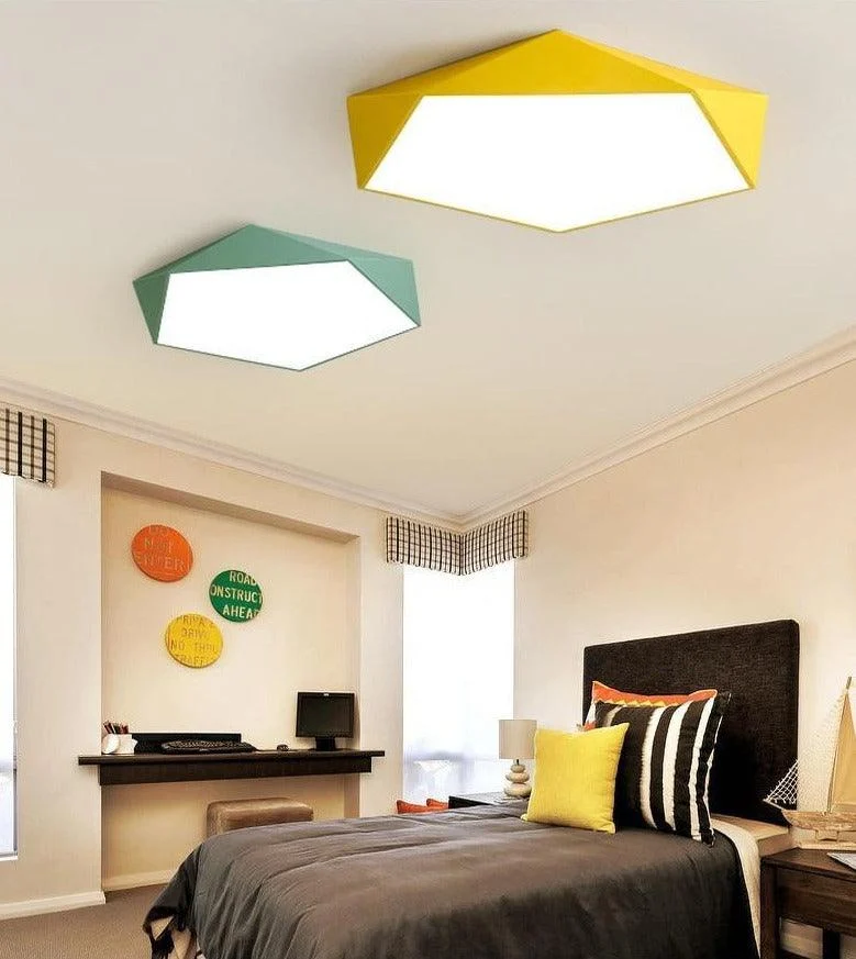 Arnold - Geometric LED Ceiling Light -Bathlova