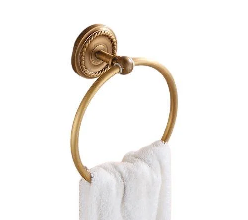 Art Carved Bathroom Towel Ring -Bathlova