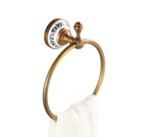 Art Carved Bathroom Towel Ring -Bathlova