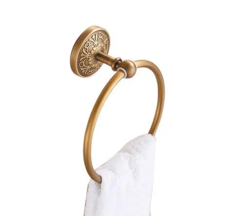 Art Carved Bathroom Towel Ring -Bathlova