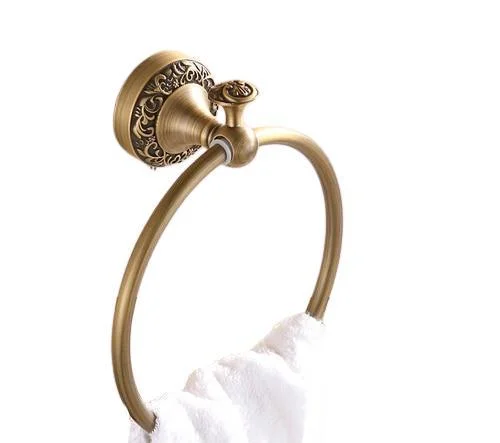 Art Carved Bathroom Towel Ring -Bathlova