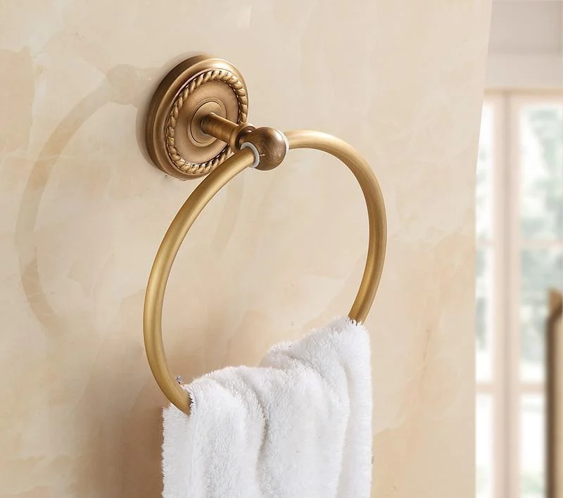 Art Carved Bathroom Towel Ring -Bathlova