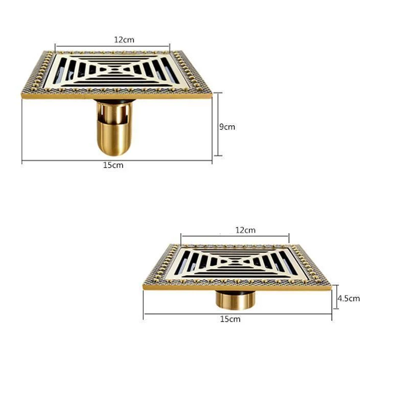 Artistic Design Square Shower Waste Drain -Bathlova