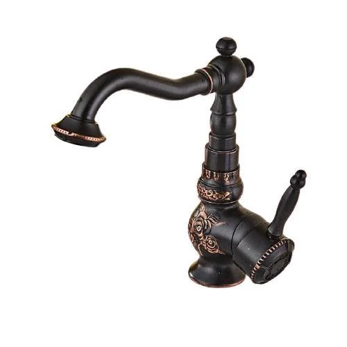 Artistic Single Lever Swivel Spout Basin Tap -Bathlova