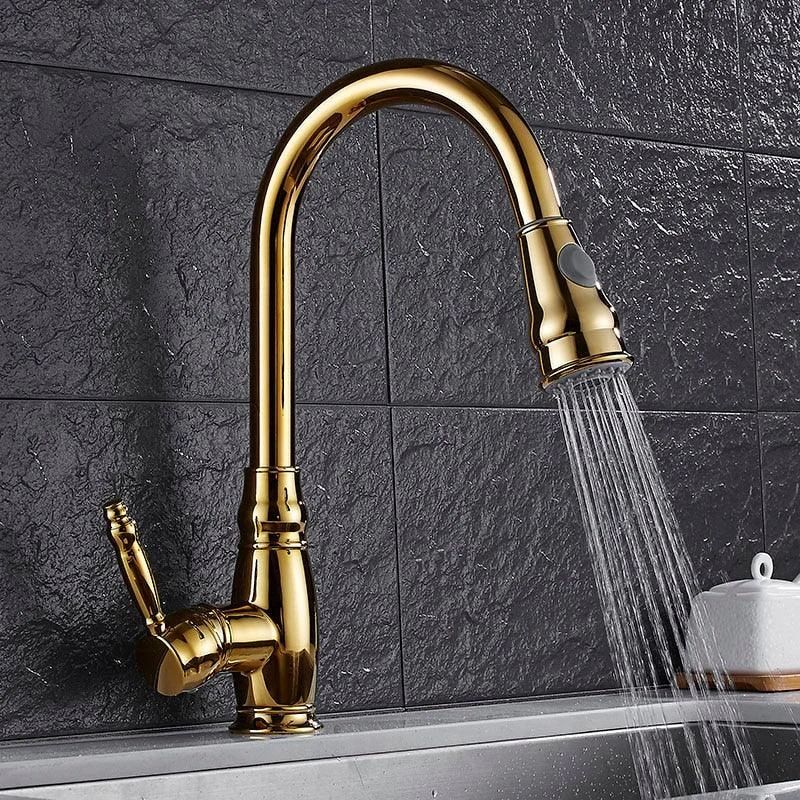 Ashby - Retractable Kitchen Tap -Bathlova