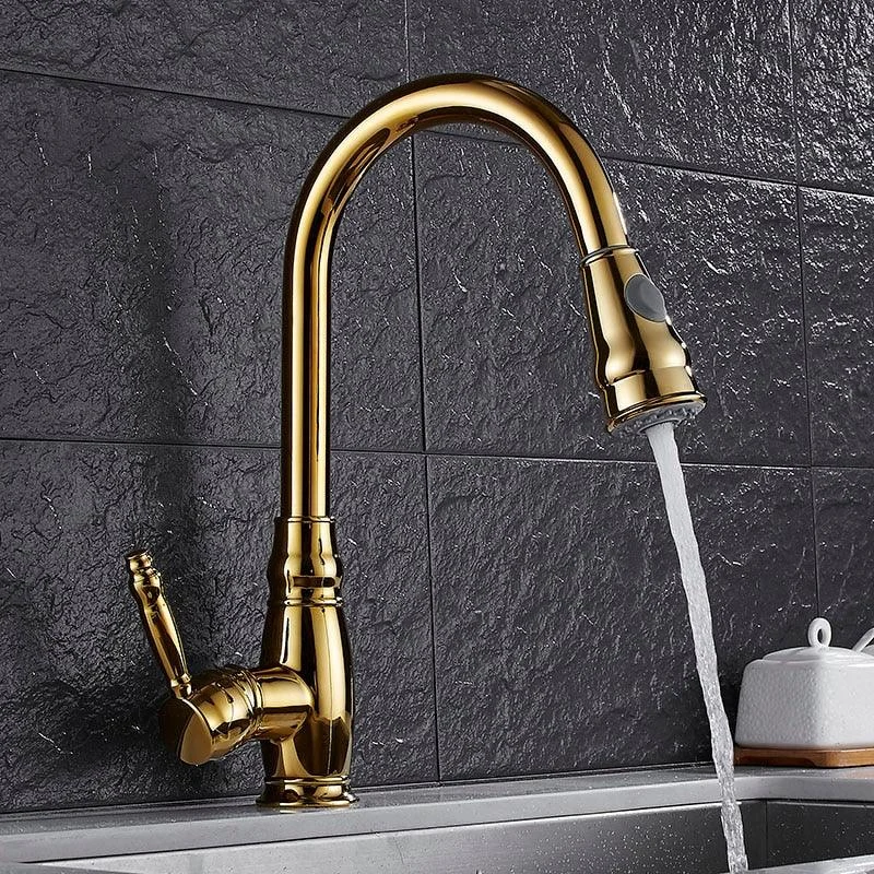 Ashby - Retractable Kitchen Tap -Bathlova