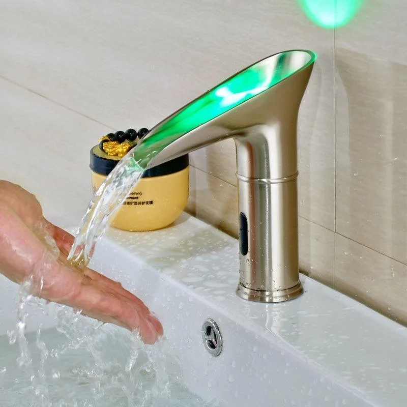 Automatic Sensor Basin Waterfall Tap with LED Light -Bathlova