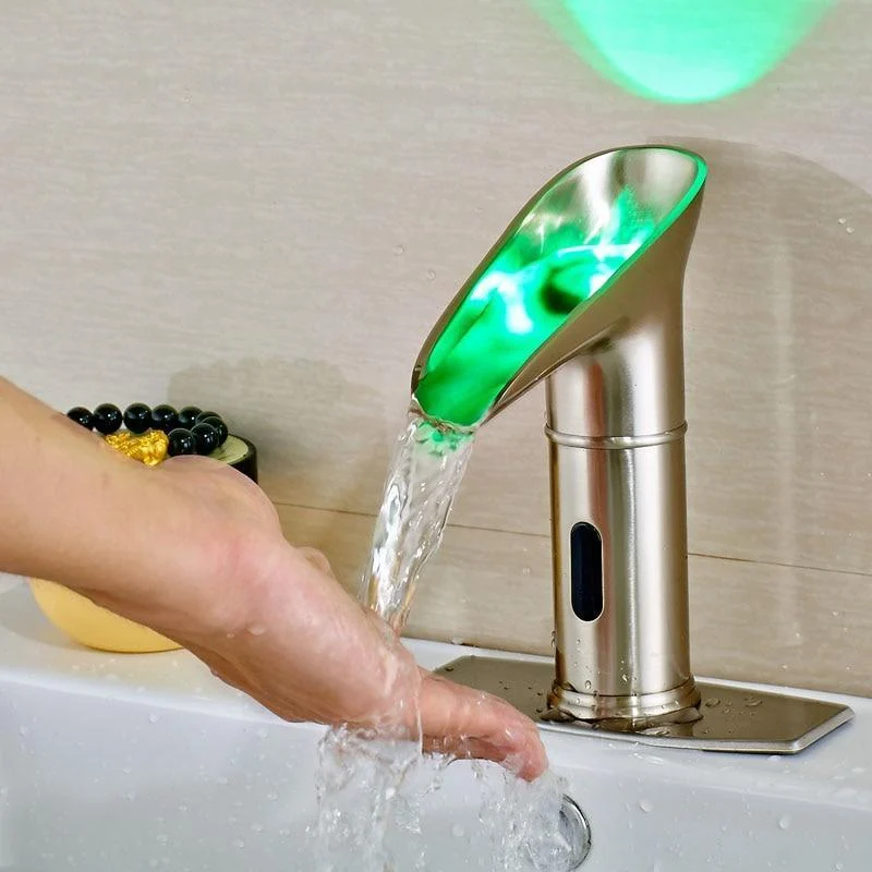 Automatic Sensor Basin Waterfall Tap with LED Light -Bathlova