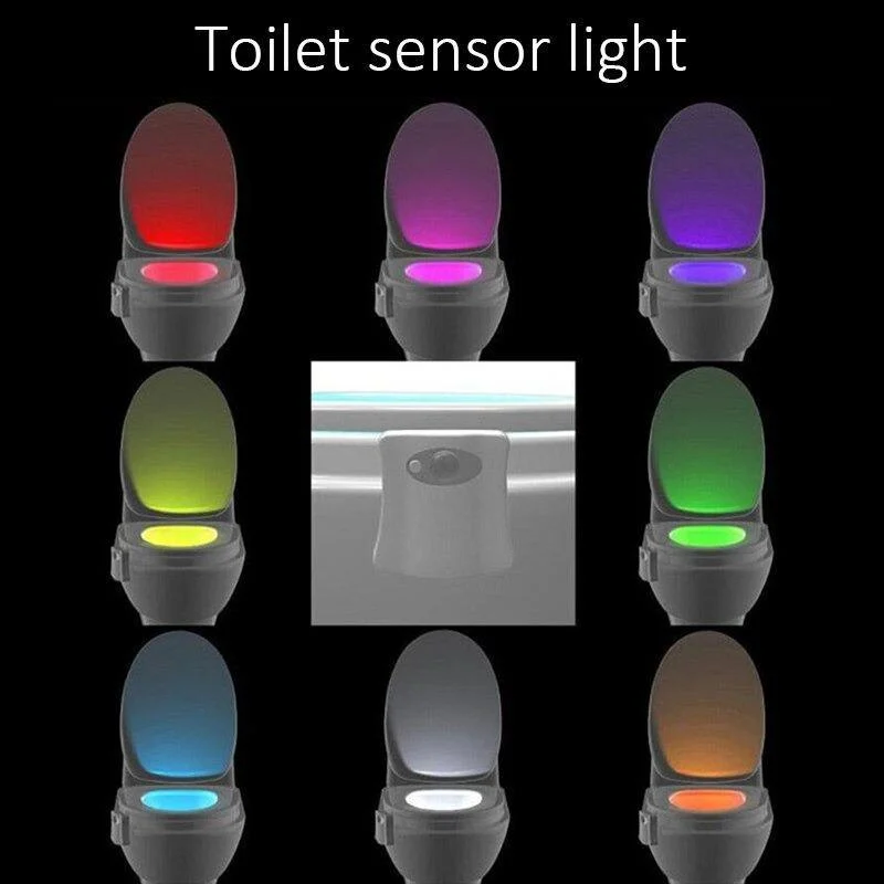 Automatic Toilet Seat Sensor LED Light -Bathlova