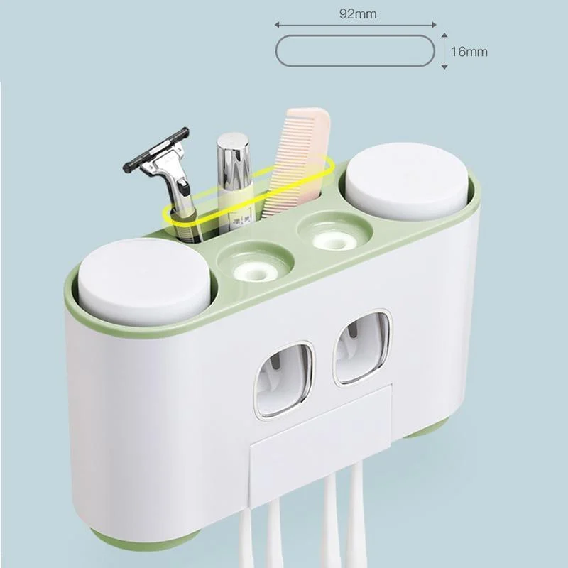 Automatic Toothpaste Dispenser with Toothbrush Holder -Bathlova