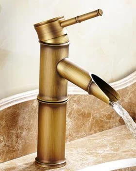 Bamboo Shape Single Handle Hot and Cold Water Tap -Bathlova