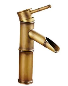 Bamboo Shape Single Handle Hot and Cold Water Tap -Bathlova