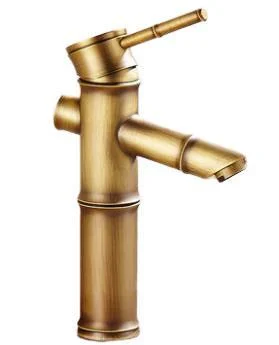 Bamboo Shape Single Handle Hot and Cold Water Tap -Bathlova