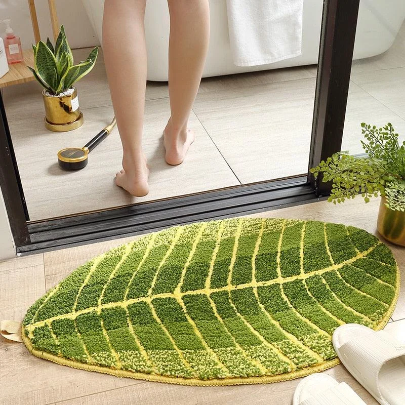 Banana Leaf Bath Mat -Bathlova