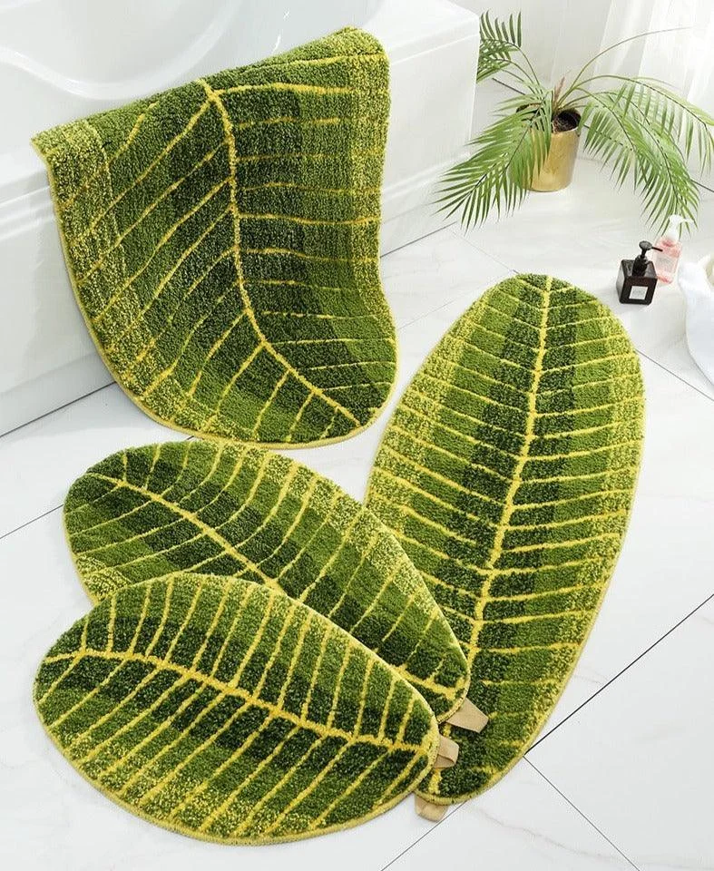 Banana Leaf Bath Mat -Bathlova