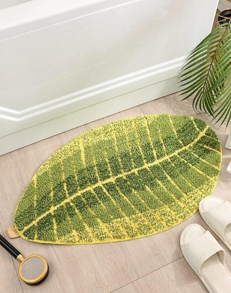 Banana Leaf Bath Mat -Bathlova