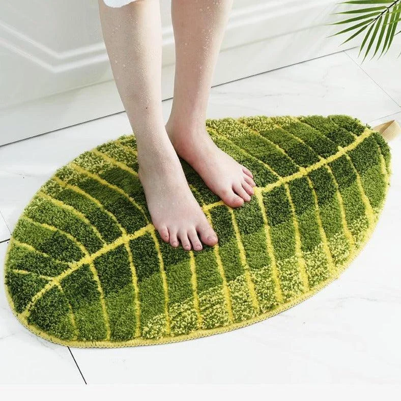 Banana Leaf Bath Mat -Bathlova