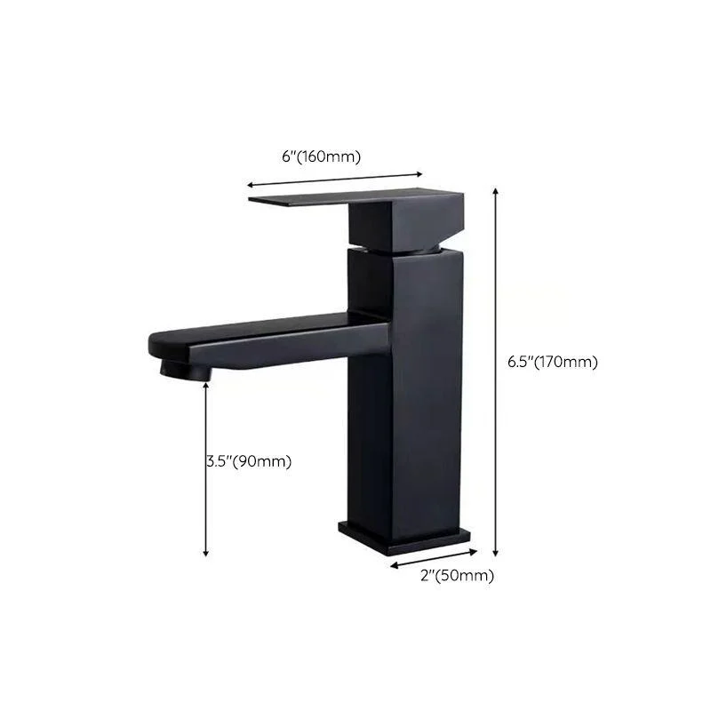 Basic Centered Lavatory Tap Solid Color Tap Vessel Sink Bathroom Tap -Bathlova