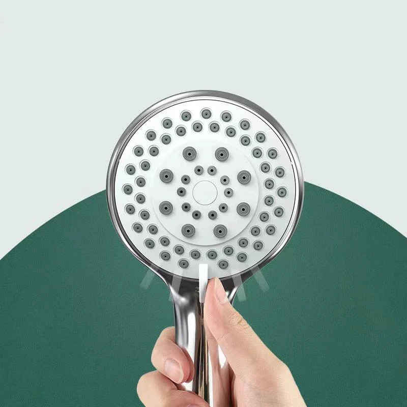 Basic Handheld Shower Head Round Standard Shower Heads in Silver -Bathlova