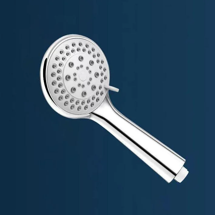 Basic Handheld Shower Head Round Standard Shower Heads in Silver -Bathlova