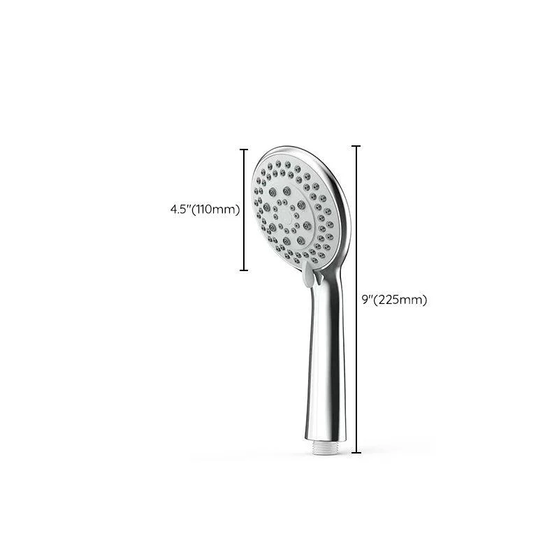 Basic Handheld Shower Head Round Standard Shower Heads in Silver -Bathlova