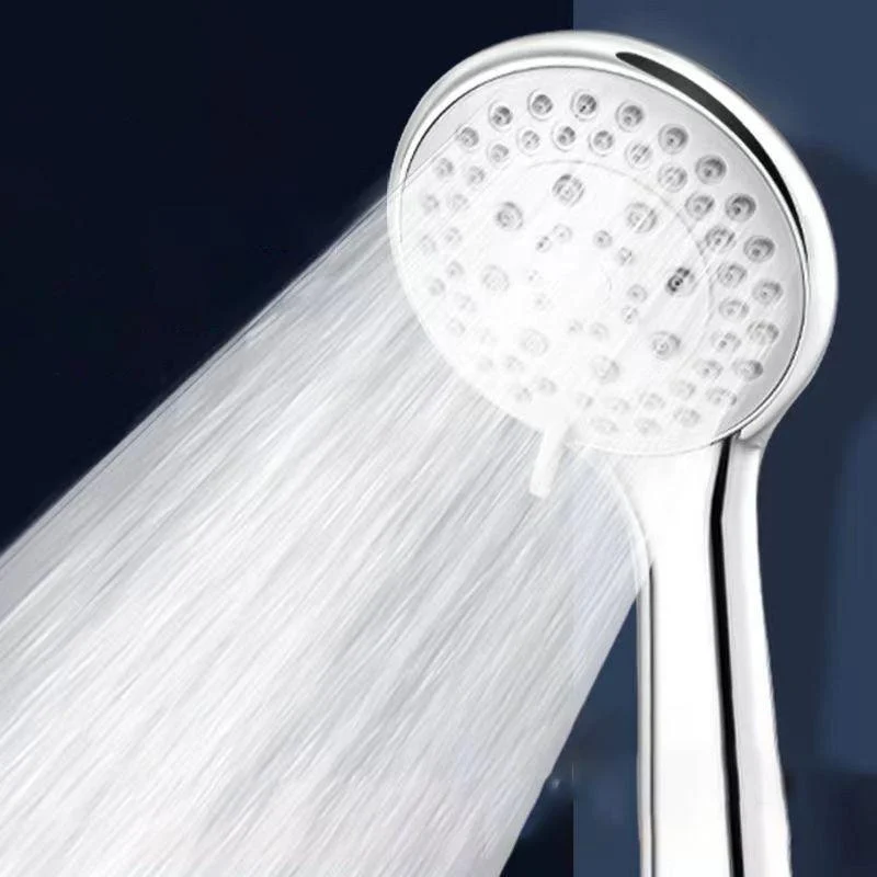 Basic Handheld Shower Head Round Standard Shower Heads in Silver -Bathlova