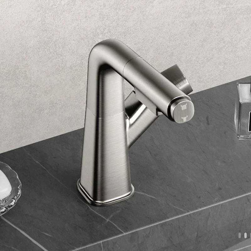 Basic Metal Sink Tap Bathroom Centerset Tap with Knob Handle -Bathlova