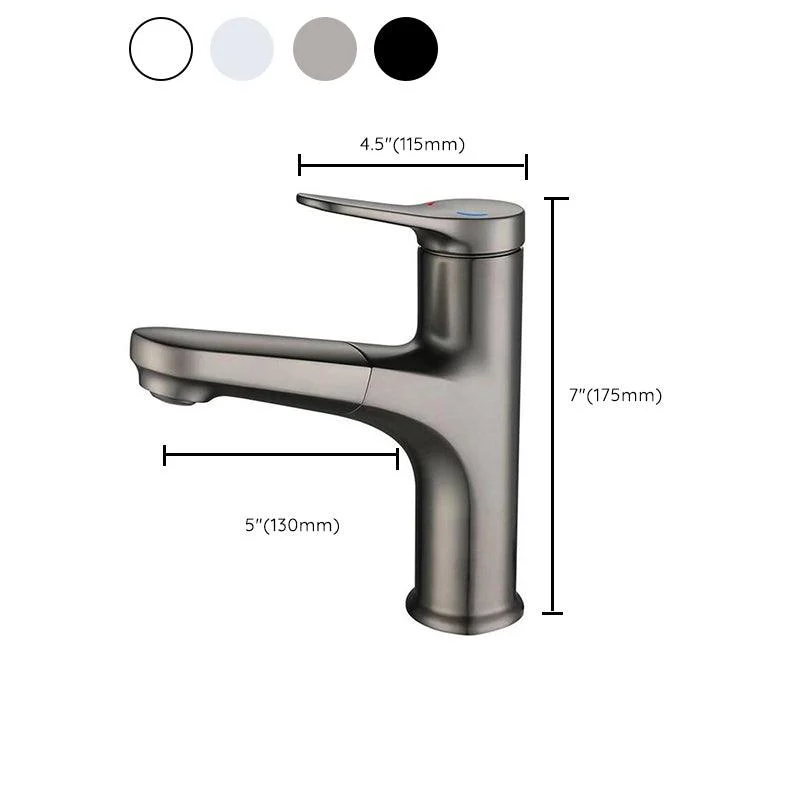 Basic Sink Tap Brass Tap Silver Centerset Lavatory Tap -Bathlova