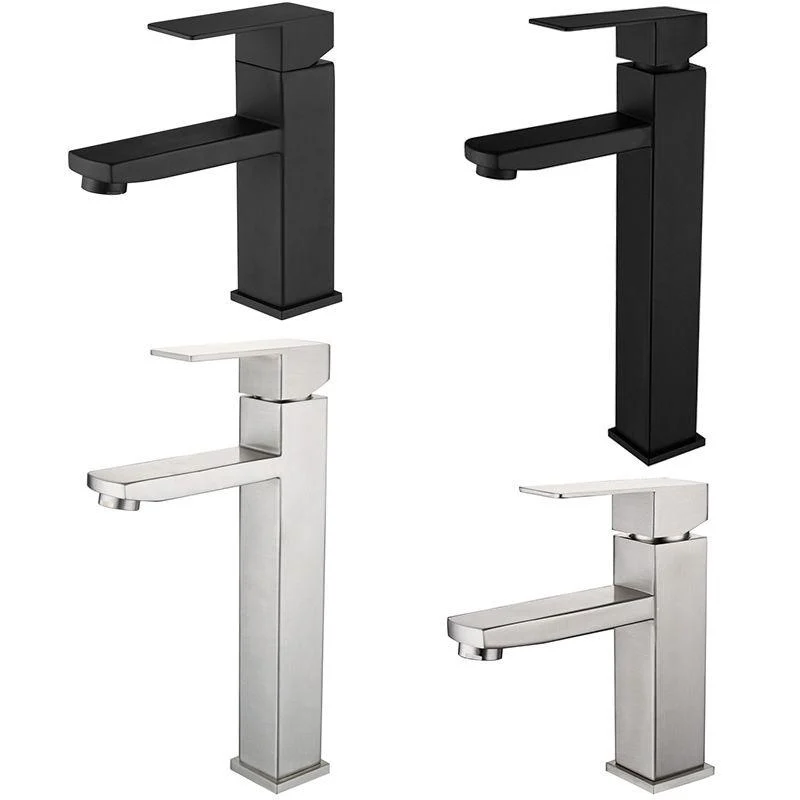 Basic Sink Tap Plain Low Arc Metal Centerset Sink Tap for Bathroom -Bathlova