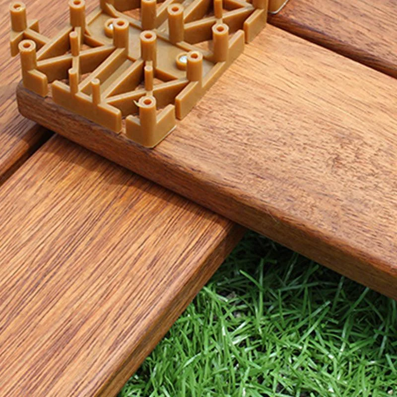 Basic Wood Tile Set Composite Interlocking Patio Flooring Tiles -Bathlova