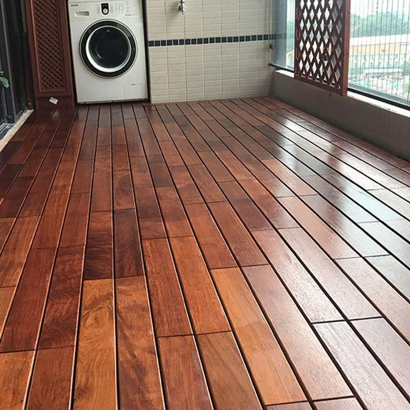 Basic Wood Tile Set Composite Interlocking Patio Flooring Tiles -Bathlova