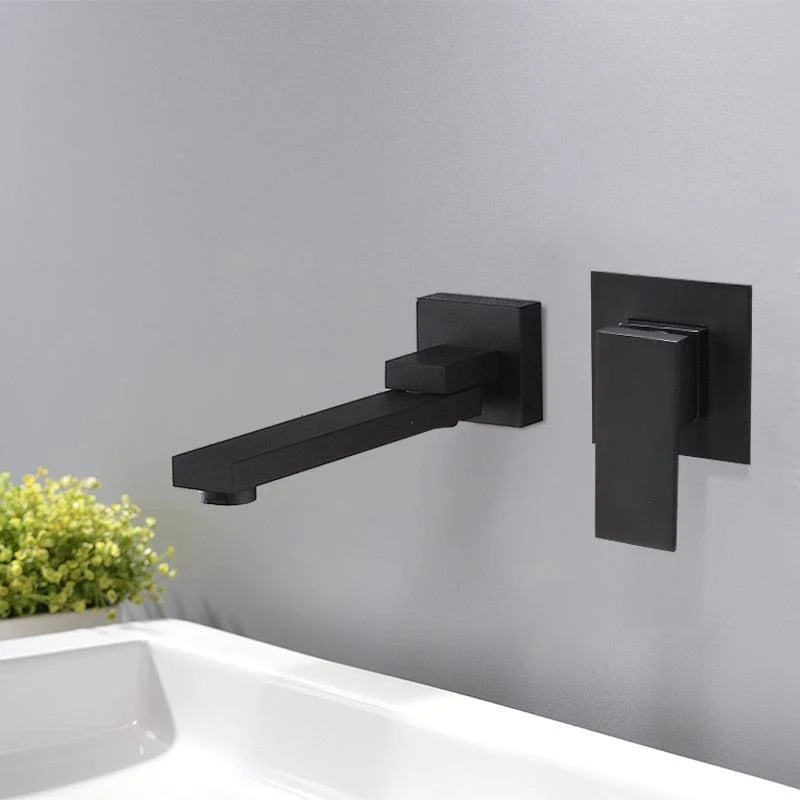 Basin Bathroom Tap Wall Mount Mixer Sink Tap Swivel Spout -Bathlova