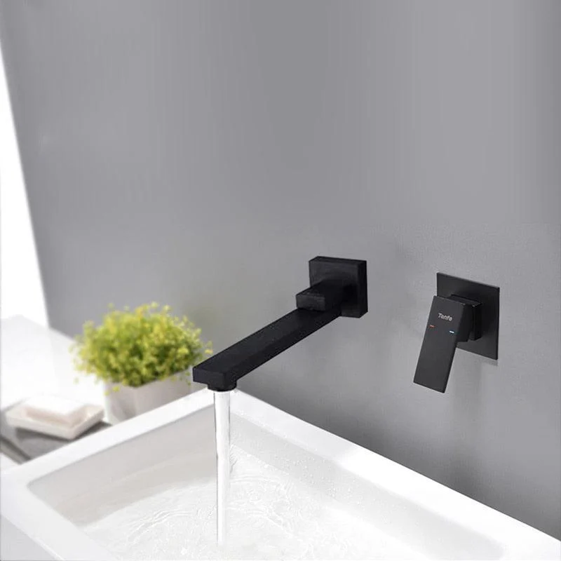 Basin Bathroom Tap Wall Mount Mixer Sink Tap Swivel Spout -Bathlova