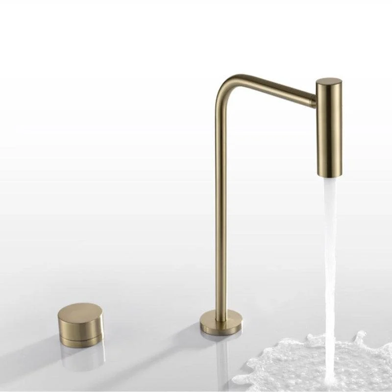 Basin Tap Bathroom Widespread Creative Brass Water Mixer Tap -Bathlova