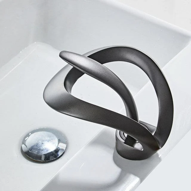 Basin Tap Black Bathroom Tap Brass Creative Sink Mixer Tap -Bathlova